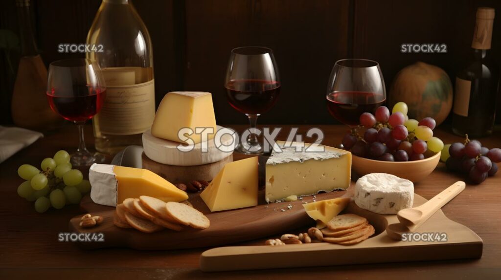 Design a menu for a wine and cheese tasting party dynamic