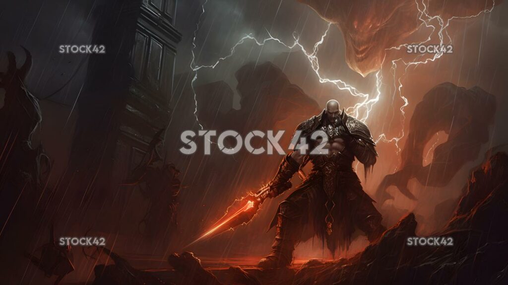 Diablo III RPG dungeon-crawler fantasy dynamic lightning