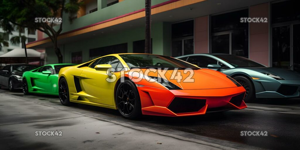 Coche exótico rara ubicación exótica colores uno