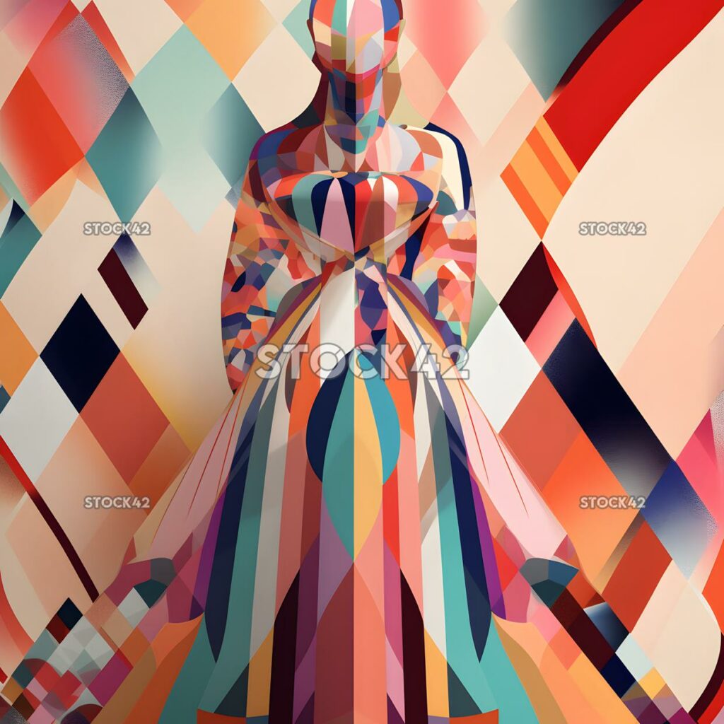 Fashion abstract shapes colors patterns