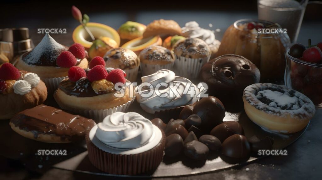 Food Desserts Sweets Chocolate Pastry cinematic Hyper-rea one