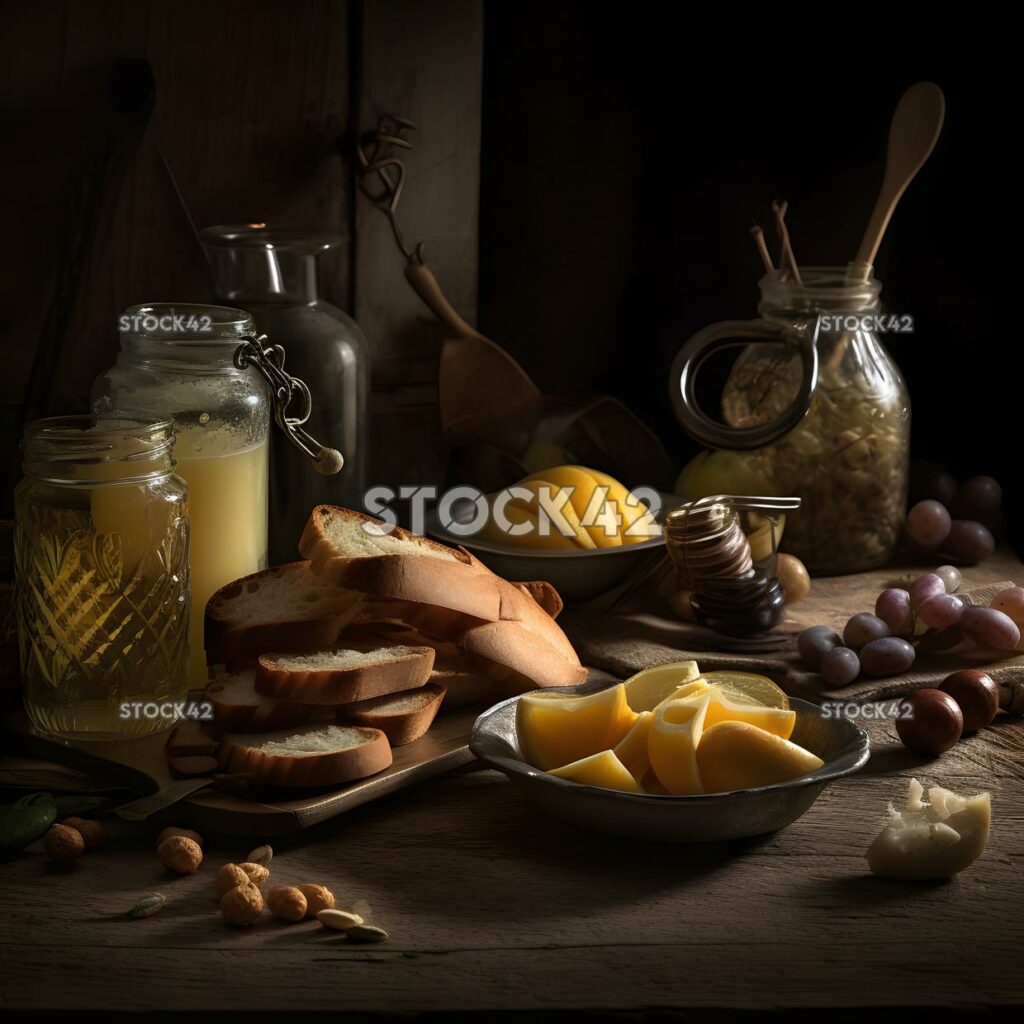 Comida fotografía gastronomía bodegones composición uno