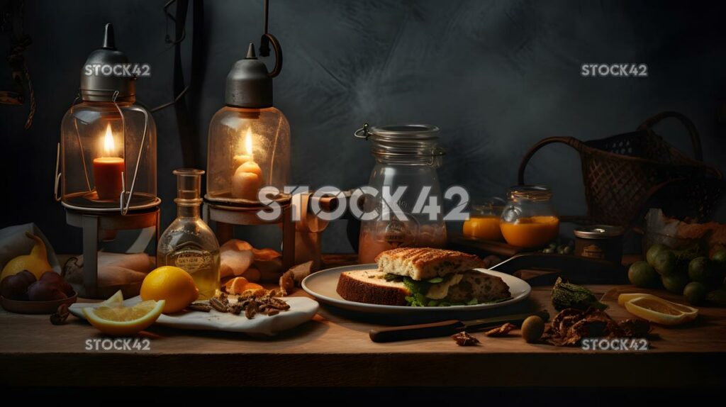 Food styling gastronomía composición estética Hyper-real three