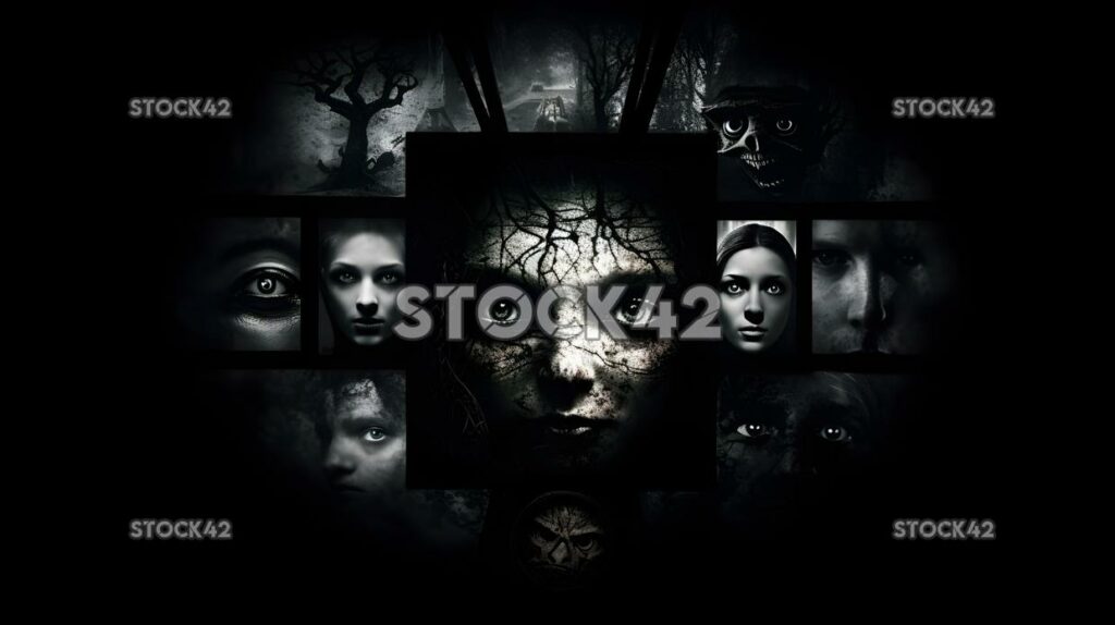 Horror dark creepy supernatural two