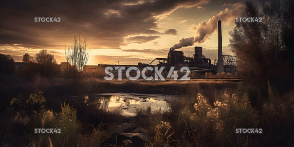 Industrial landscapes factories smokestacks machinery