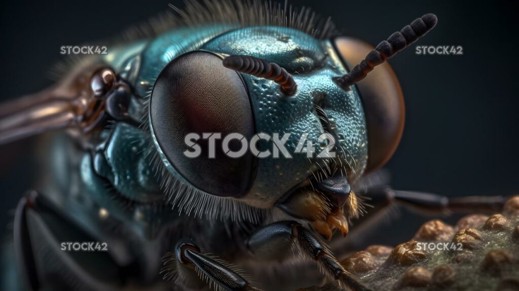 Insects bugs macro photography details Hyper-realistic two