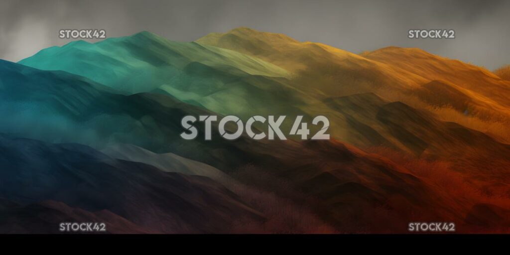 Landscape abstraction colors forms textures cinematic Hyp