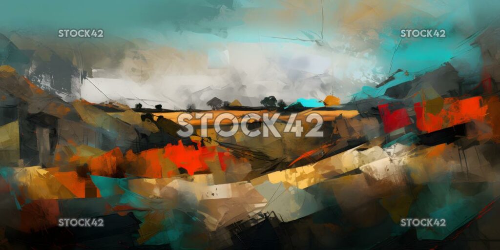 Landscape abstraction colors forms textures cinematic Hyp two