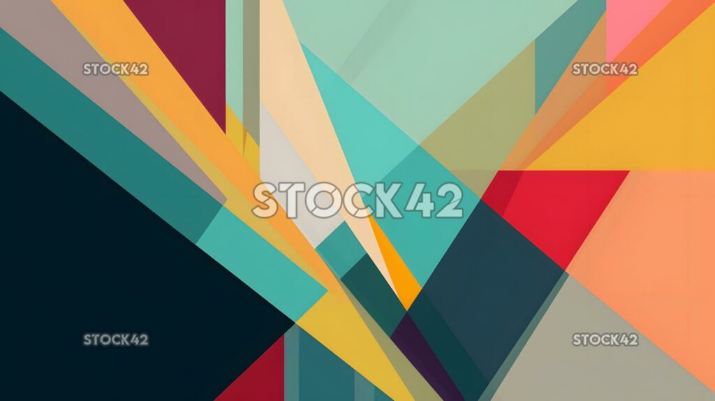 Minimalist abstract colors shapes lines