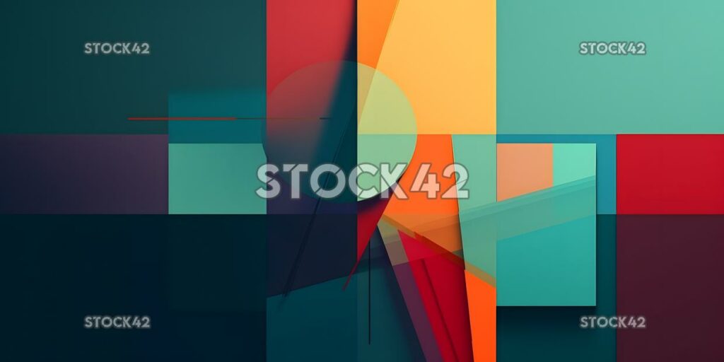 Minimalist abstract colors shapes lines colors three