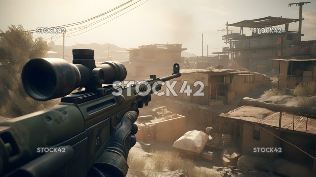 Multiplayer shooter game set in a modern military conflic three