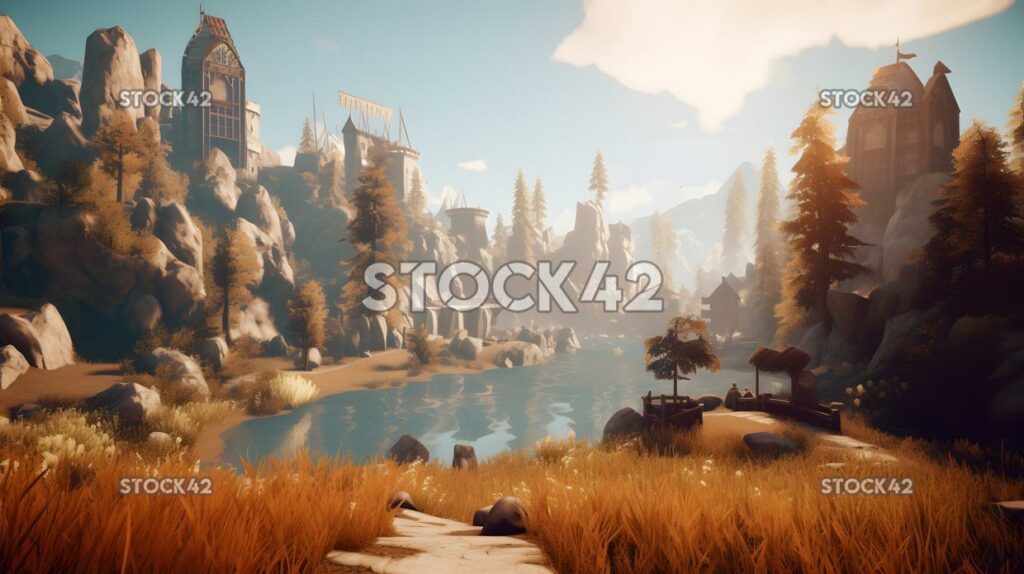 Open-world game with a fantasy setting and magical powers one