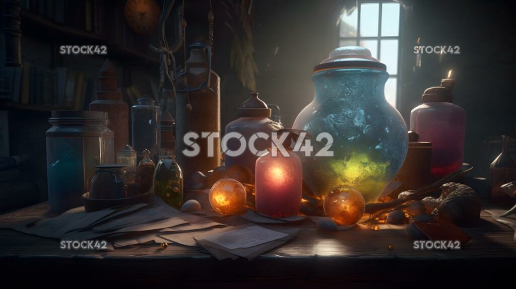 PC Gaming fantasy setting design a magical potion Hyper-r one