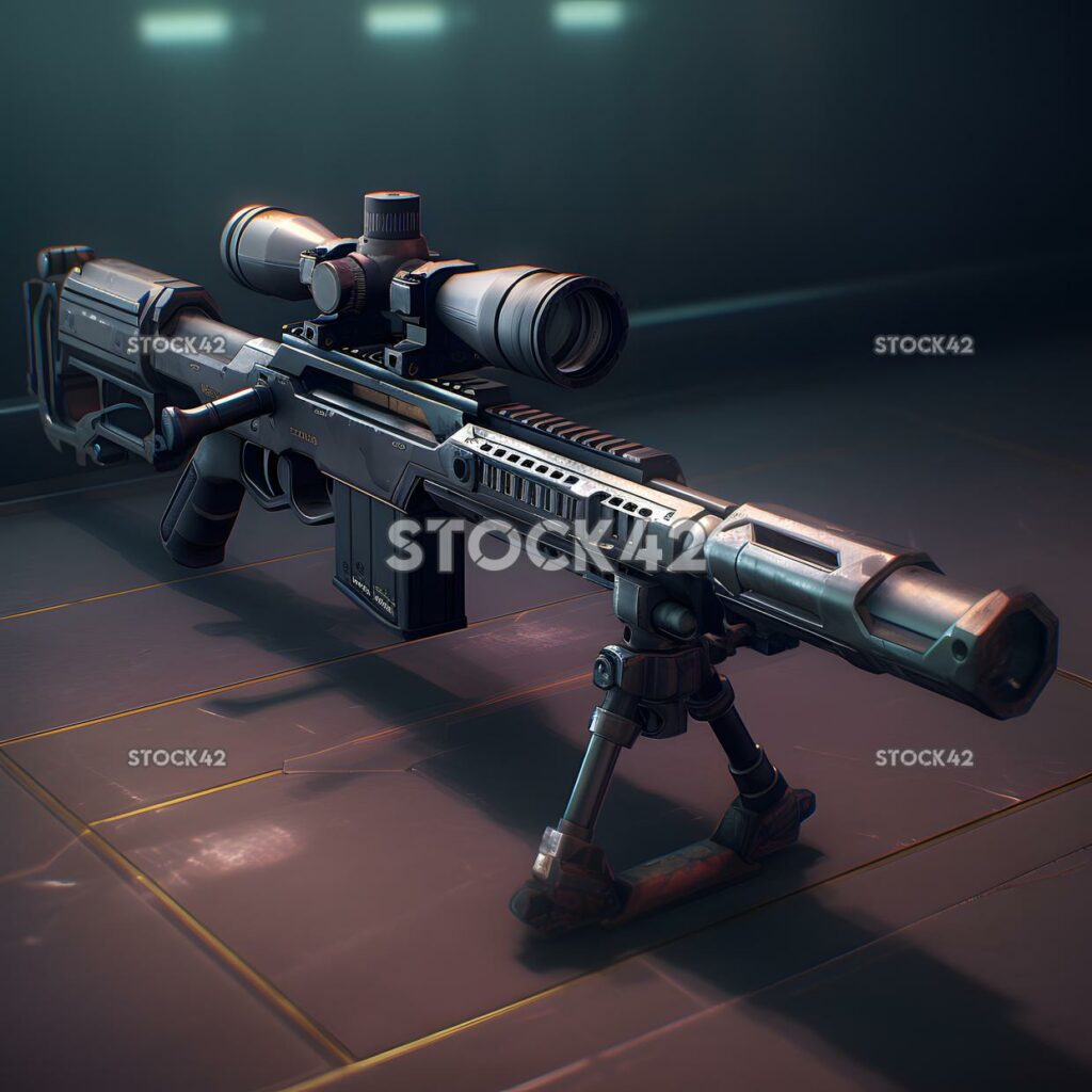 PC Gaming shooter game design a sniper rifle