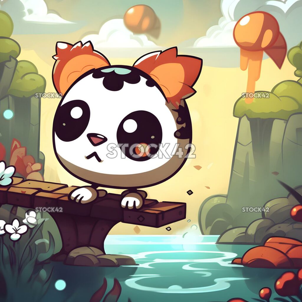 Platformer game featuring a cute animal protagonist color two