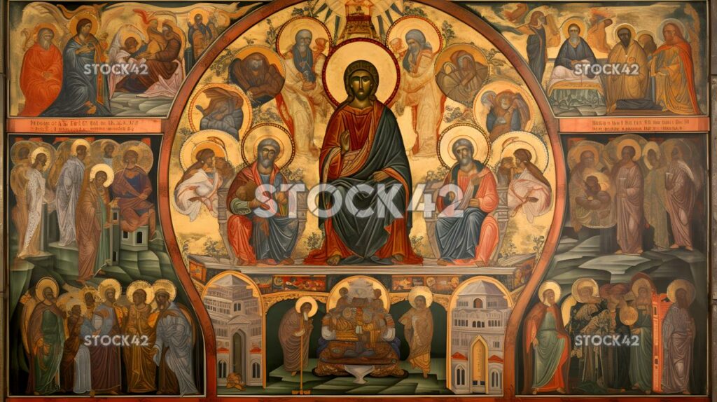 Religious art icons spirituality symbolism one