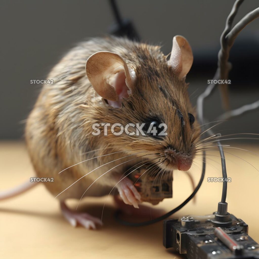 Repairing a malfunctioning mouse Hyper-realistic