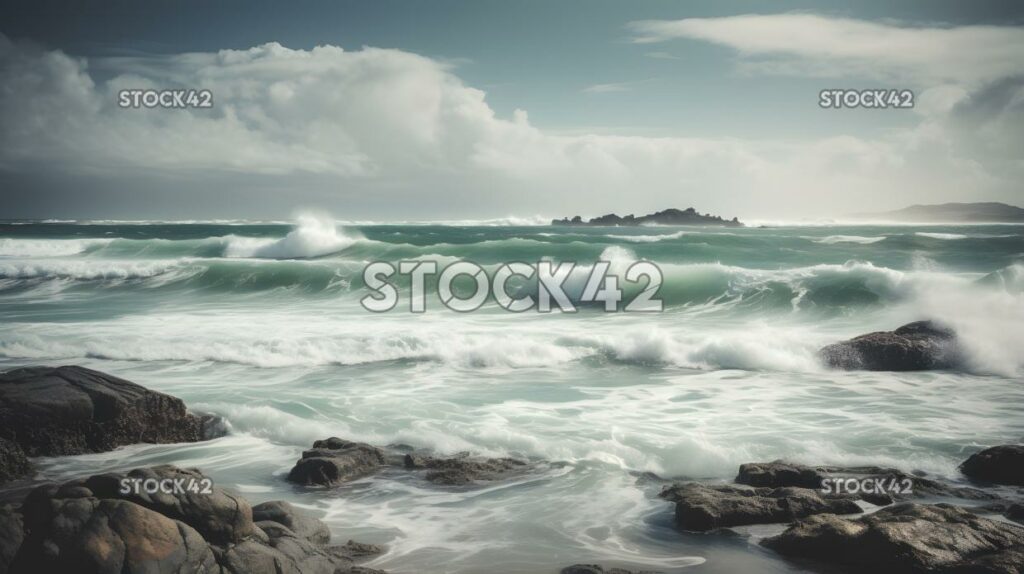 Paisajes marinos olas del océano horizonte