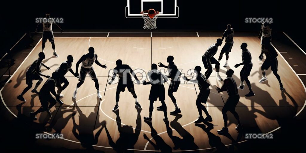 Sportspiel mit Basketball als Hauptsportart