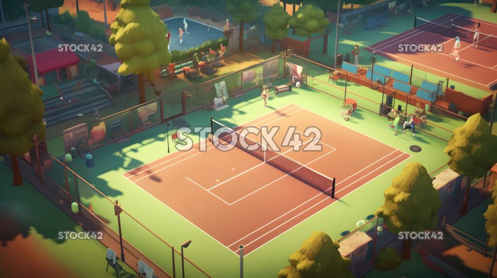 Sports game featuring tennis as the main sport one