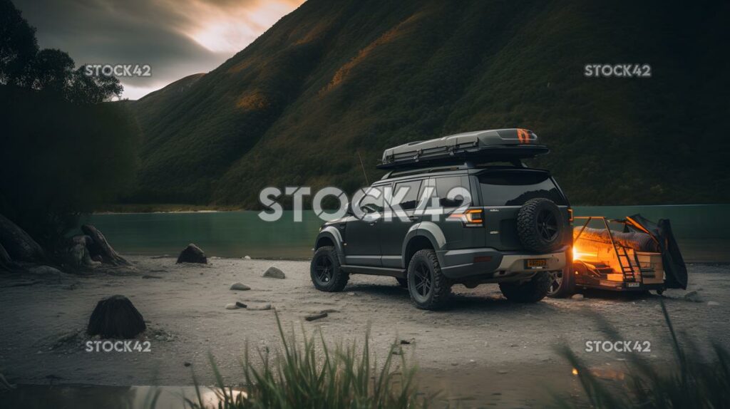 Sports utility vehicle outdoors camping