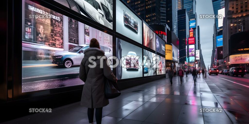 Die Digital Signage Landschaft Hyperrealistisch