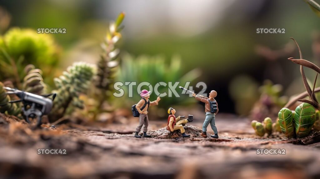 Spielzeugfotografie Miniatur spielerisch kreativ fünf