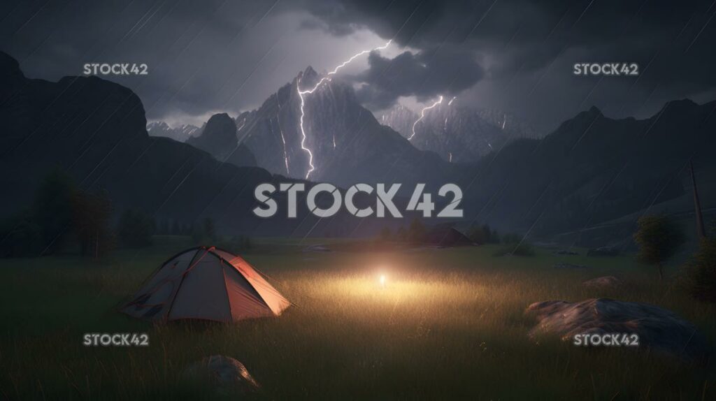 Travel Adventure Mountains Camping Hiking Hyper-realistic two