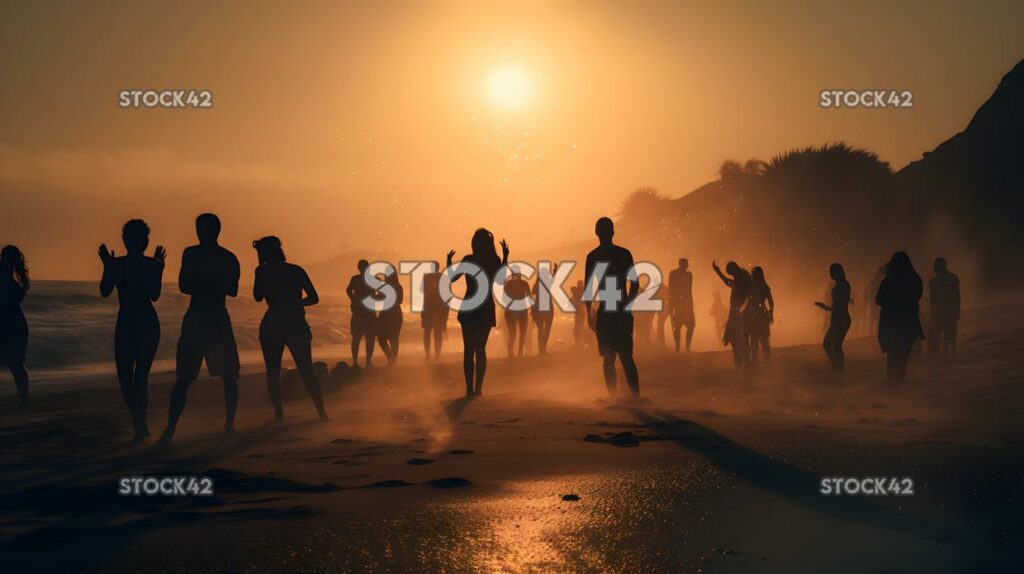 strandparty, musik, tanzen, filmisch