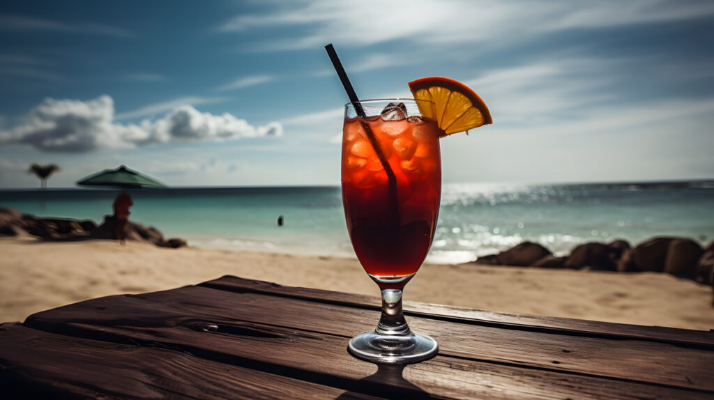 strand sonne entspannung cocktails tropisch hoher kontrast drei