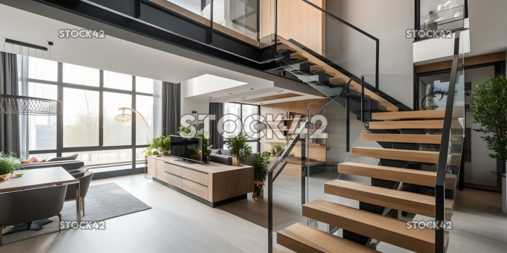 beautifully designed interior of a modern apartment build