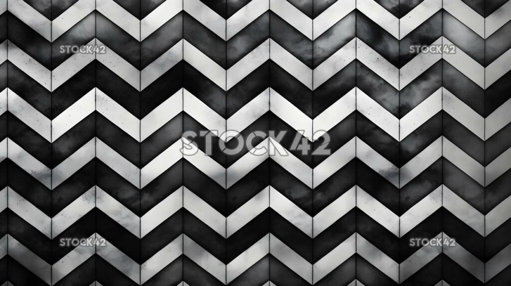 black and white chevron pattern with a subtle textured ef