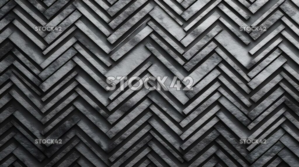 black and white chevron pattern with a subtle textured ef one