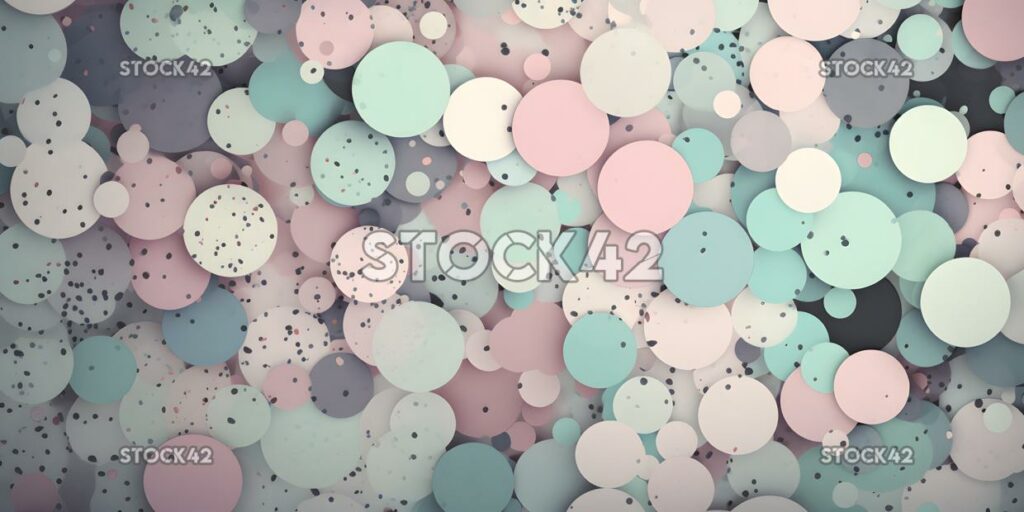 blend of pastel colors in a scattered dot pattern three