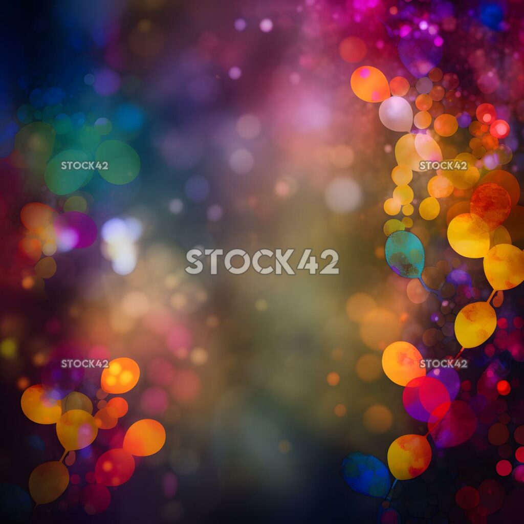 blend of vibrant colors in a bokeh pattern one