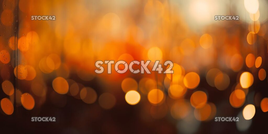 bokeh background in shades of yellow and orange one