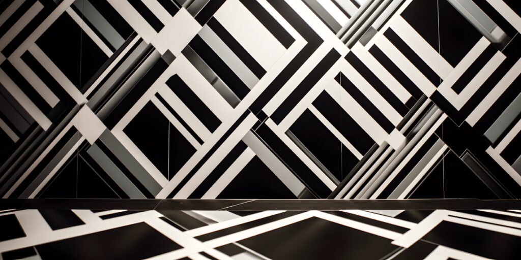 bold and graphic black and white pattern two