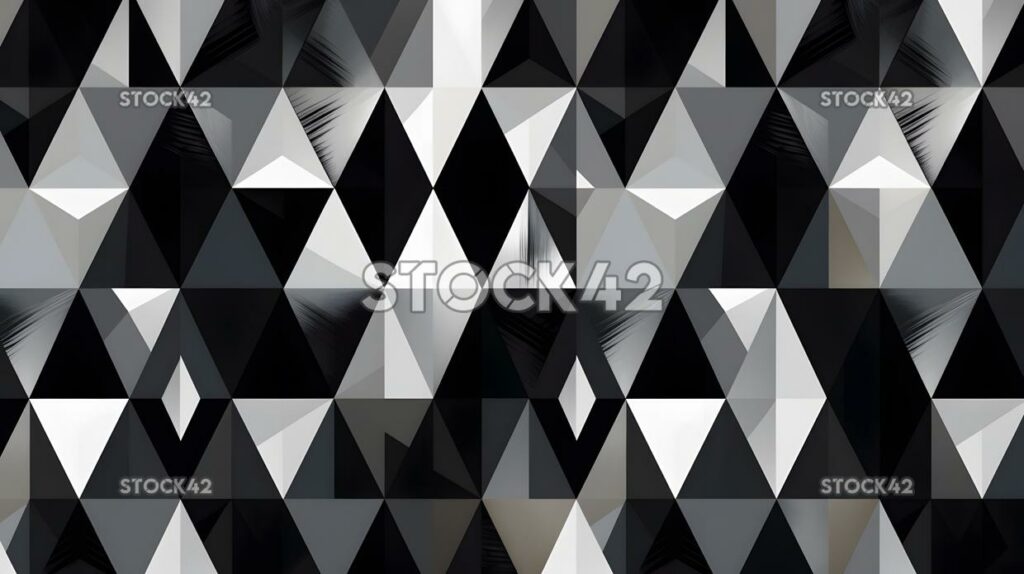 bold geometric pattern of triangles and diamonds in shade three