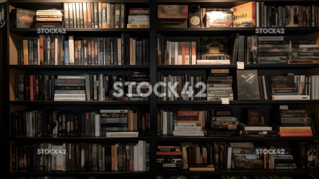 bookshelf filled with industry-specific literature