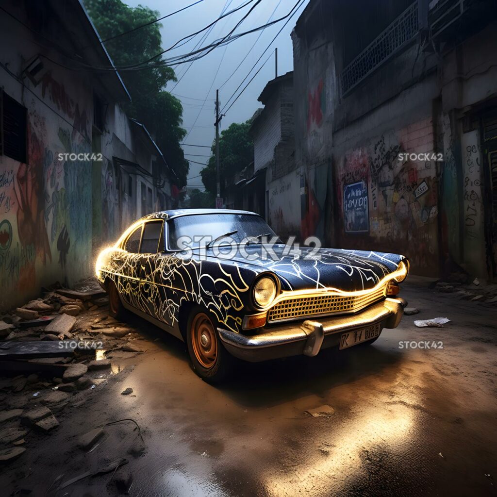 tuning de coches india street art dynamic lightning