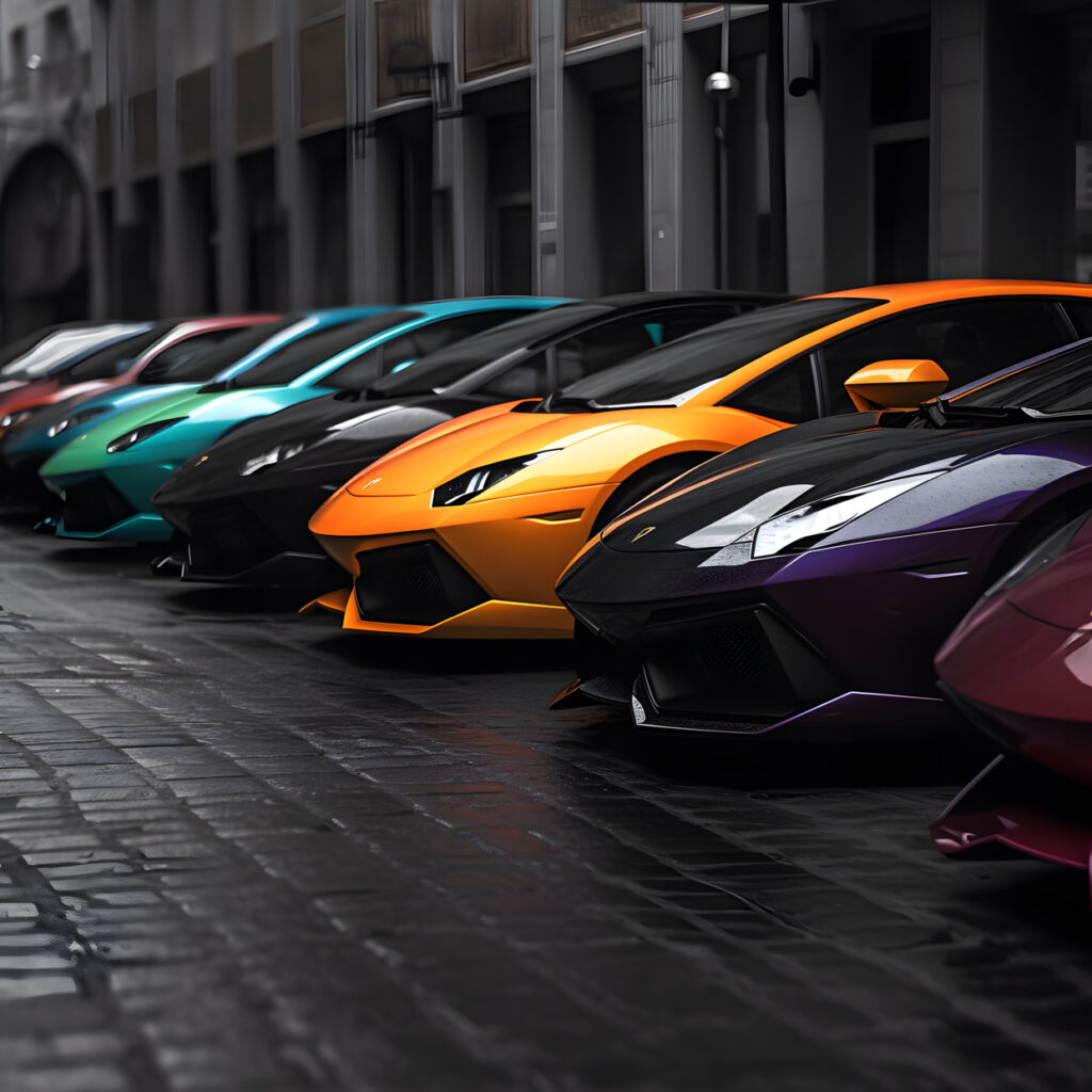 cars automobiles vehicles speed luxury colors one