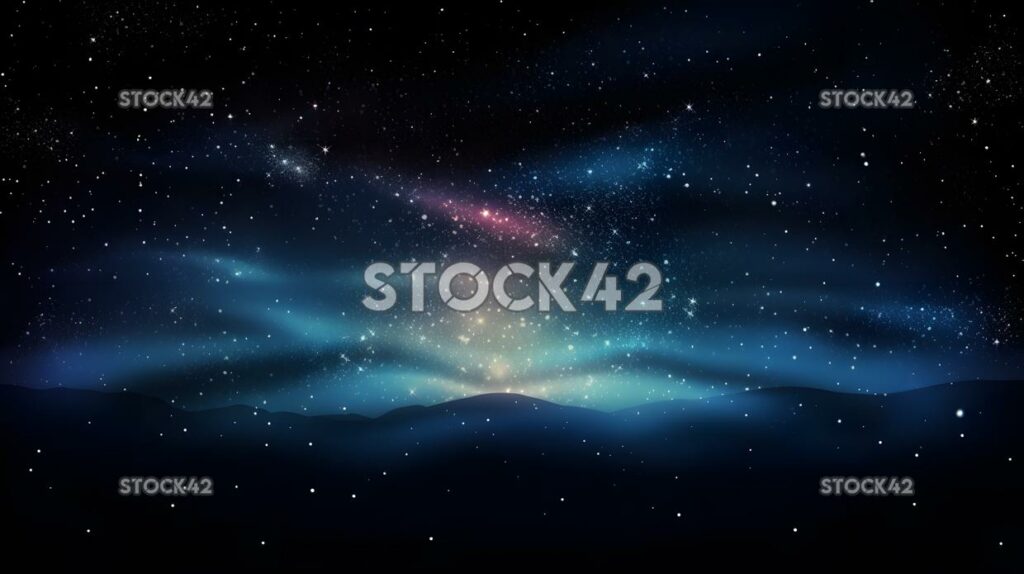 celestial background with a galaxy of stars three