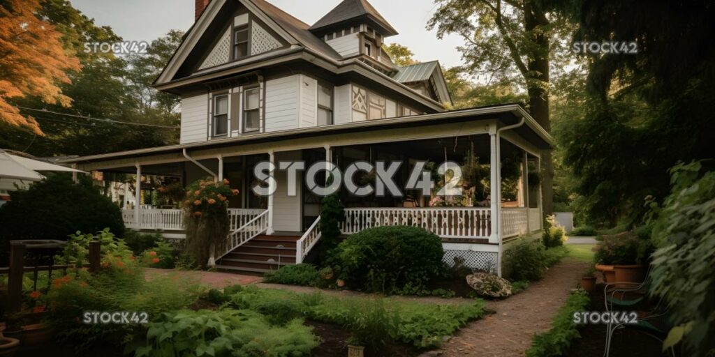 charming bed and breakfast with a wrap-around porch and a one