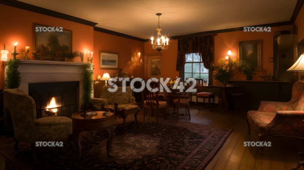 charming country inn with a cozy fireplace and warm hospi three