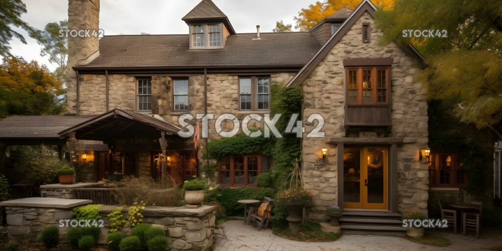 Encantadora posada histórica con decoración rústica y acogedoras habitaciones