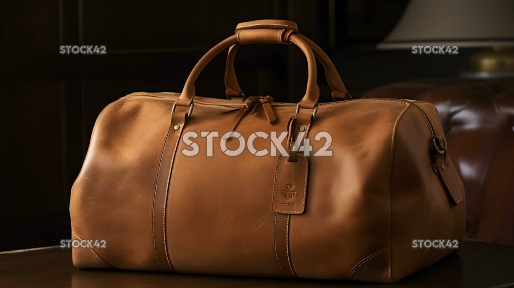 Schicke und zeitlose Weekender-Tasche aus Leder, ideal für eine Woche