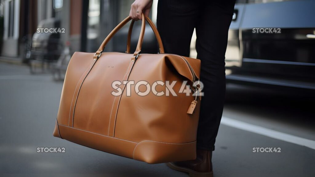 chic and timeless leather weekender bag ideal for a weeke one