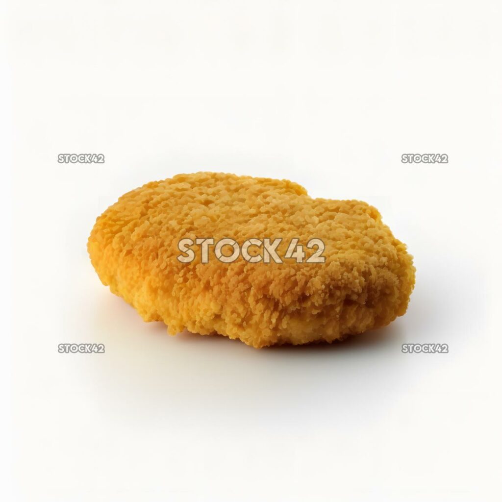 chicken nugget blank white background realistic