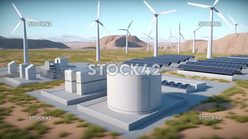 clean energy system with solar wind and hydro power two