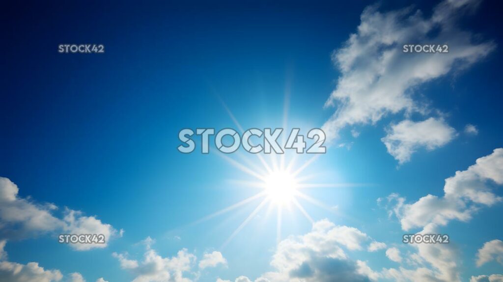 clearblueskywiththesunshiningbrightlysymbolizin two